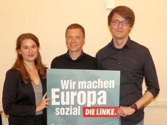 Lena Güngör, Martin Schirdewan und Christian Schaft