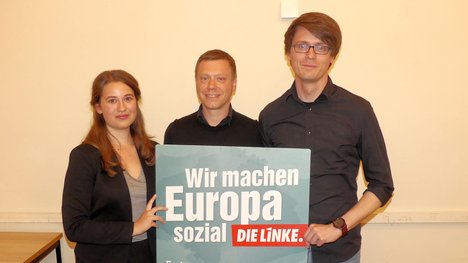 Lena Güngör, Martin Schirdewan und Christian Schaft