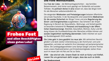 Weihnachtsgruß Die Linke Jena