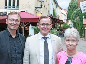 Torsten Wolf, Bodo Ramelow und Dr. Gudrun Lukin